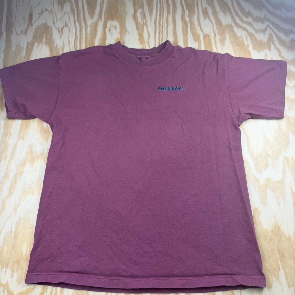 Vintage No Fear T Shirt Mens XL No Off Season Graphic Made in USA Single Stitch